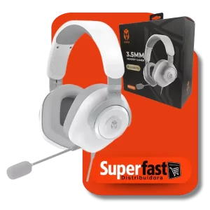 Fone De Ouvido Headset Gamer Alta Qualidade 3.5mm Alto Magnetismo Cor Branco Kaidi kD-G31