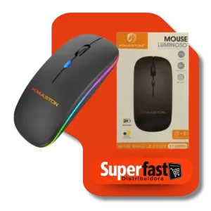 Mouse Sem Fio E-1300pro Bluetooth Rgb 2.4gh Silencioso Preto