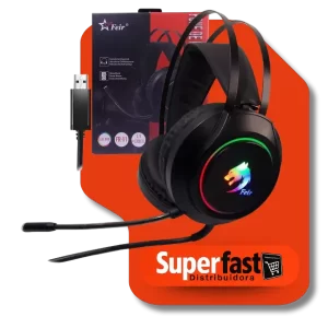 Headset Gamer Usb 7.1 Led Rgb, Play 4, Pc Notebook -Fr-V1 - Feir