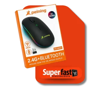 Mouse Sem Fio Pei-me01 Peining Cor Preto