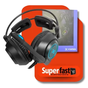 Headset Gamer Over-ear Fortrek Vickers Usb Led Rgb Preto