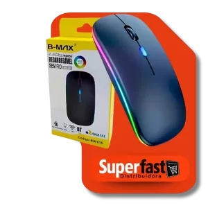 Mouse Sem Fio Recarregavel com Led RGB - Bmax - BM-615