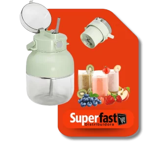 Copo De Suco Mixer Portátil 500ml Bateria 1500mah Usb Tipo C