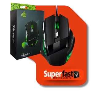 Mouse Gamer Rgb 3200 Dpi Com Led 7 Botões - Kp-v4 Fio De Ny