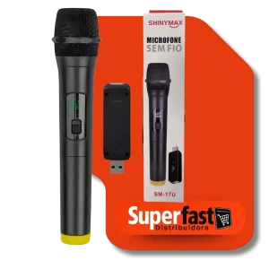 Microfone Sem Fio Shinymax SM-17U
