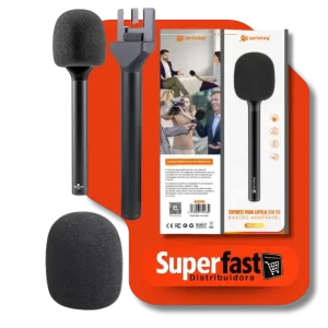 Suporte Microfone Lapela Sem Fio PEI-IS01 Portátil