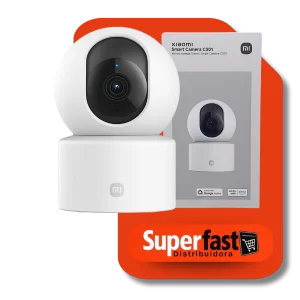 Câmera De Segurança Xiaomi C301 2k Dome Branca 360° Cor Branco